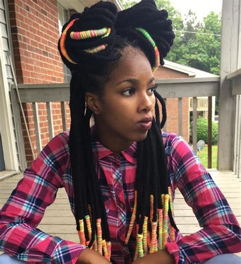 20 playful ways to wear yarn dreads hair styles womens hairstyles yarn dreads