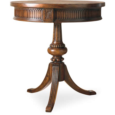 Hooker Furniture Living Room Accents Round Accent Table With Ornate