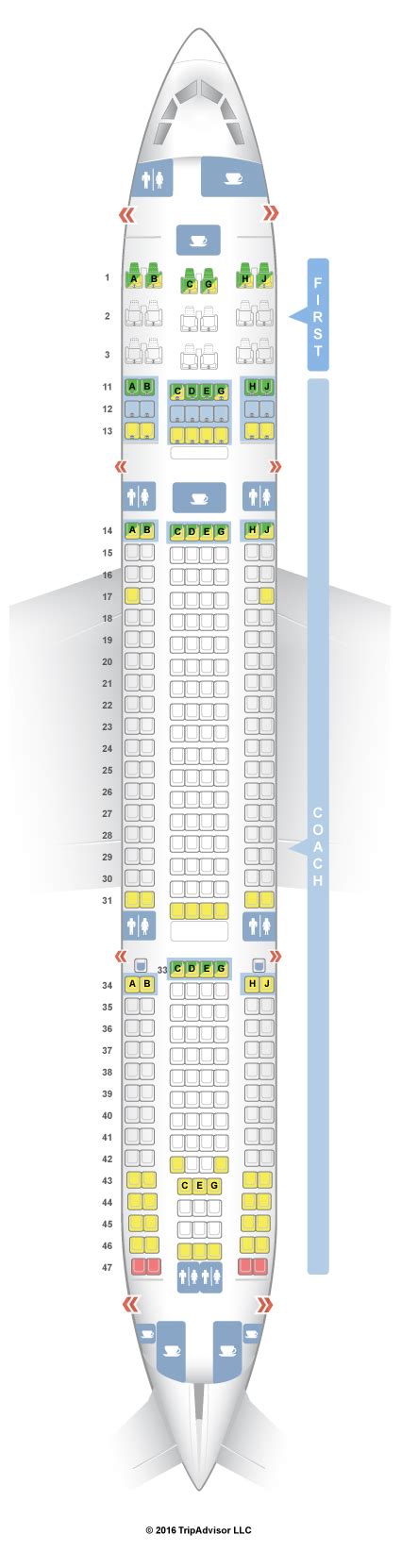 Seatguru Seat Map Hawaiian Airlines Airbus A330 200 332 V1