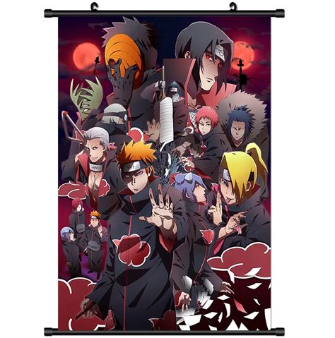 Sale Anime Poster Naruto Akatsuki Home Decor Wall Scroll Poster Cosplay