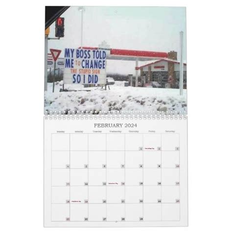 Funny Calendar Zazzle