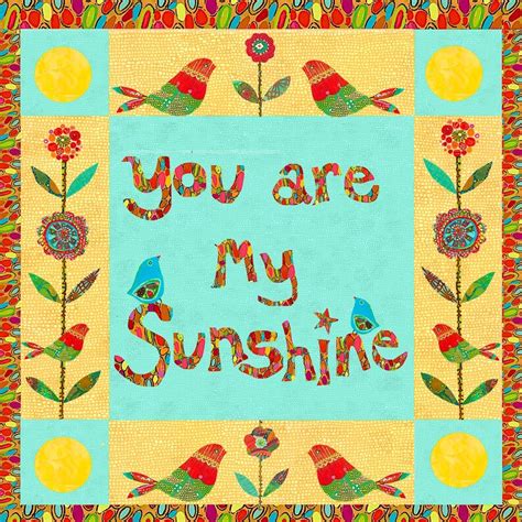 You Are My Sunshine Fabric Panel Etsy Uk