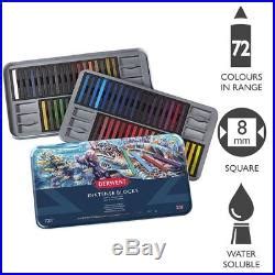 Art Supply Box Derwent Inktense Permanent Colouring Ink Blocks Tin