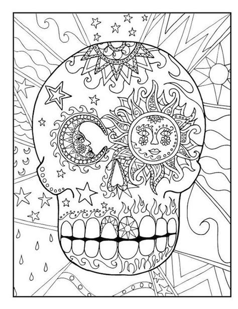 Get This Day Of The Dead Coloring Pages Hard Coloring For Adults