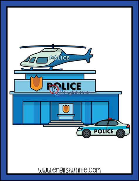 You can download 641*594 of police cartoon now. Building - Police Station | Police station, Police, School ...