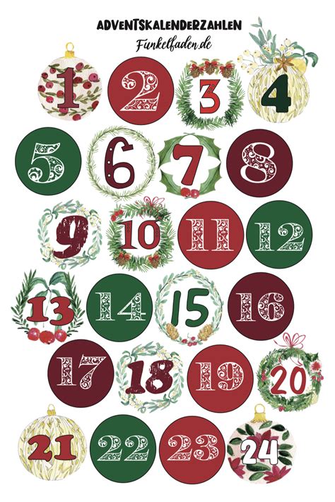 Mieter und untermieter teilen sich die kosten und der vermieter erhält pünktlich. Freebie - Adventskalenderzahlen zum Ausdrucken - Kostenloser Download (mit Bildern ...