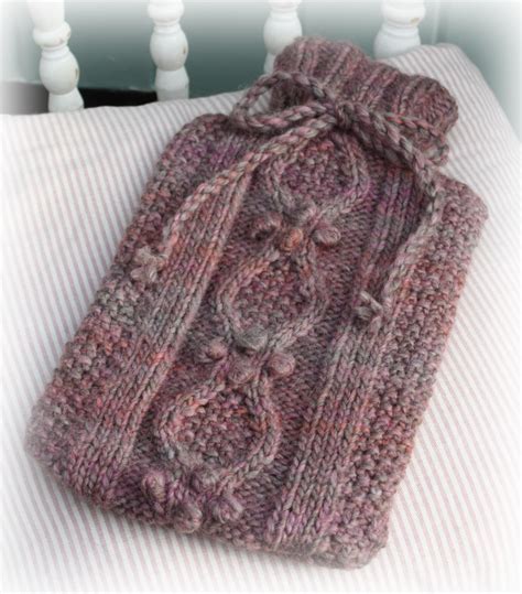 Knitting Pattern Hot Water Bottle Cover Free Mikes Nature