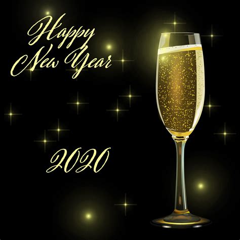 2020 Happy New Year Gold Black Free Stock Photo Public Domain Pictures