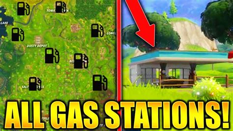 Fortnite All Gas Station Locations Visit Different Gas Stations In A