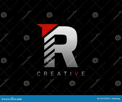 Creative Modern Letter R Logo Abstract R Letter Logo Icono Ilustración