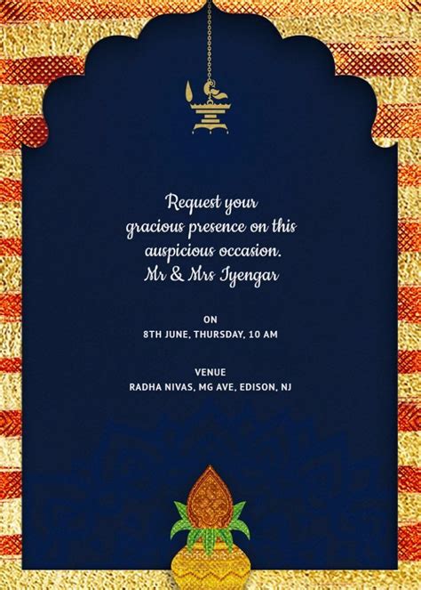 House Warming Invitation Card | Housewarming invitation cards, Ganpati