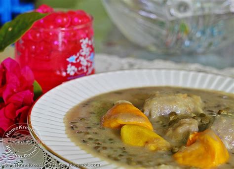 Resepi bubur kacanghijau (hidangan sekeluarga) : HomeKreation - Kitchen Corner: Bubur Kacang Durian on our ...