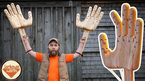 Giant Articulated Hands Carved From Wood X Carve Pro Youtube