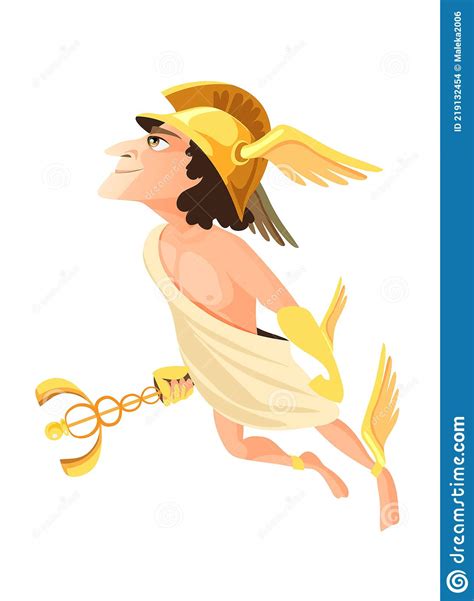 Hermes Or Mercury Deity Of Trade Commerce And Merchants Of Greek And