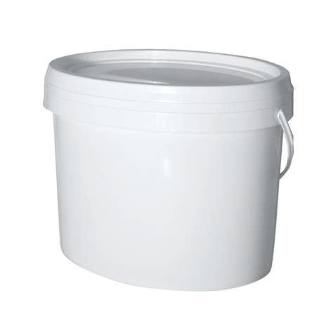 Oval Plastic Bucket Qiming Packaging Lids Caps Bungscans Pails