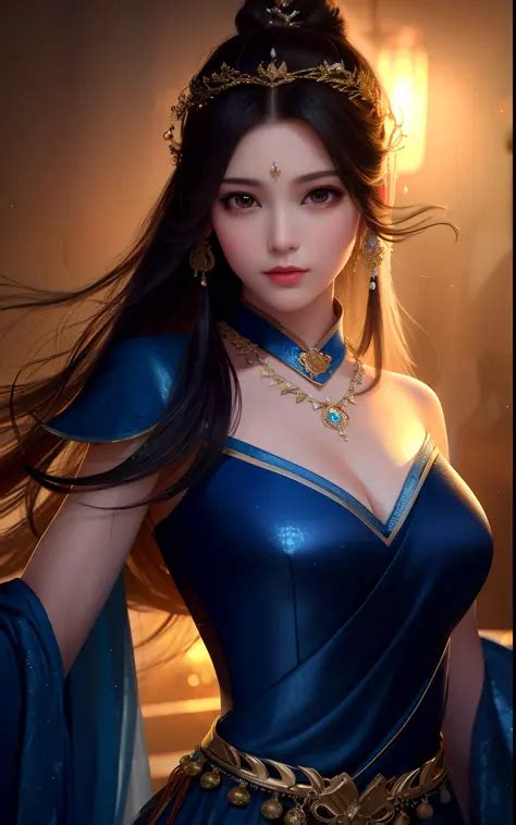 Best Quality Masterpiece Highres Girl China Dress Seaart Ai