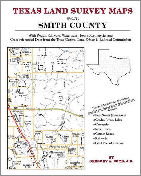 Smith County Texas Land Survey Maps Genealogy History Ebay