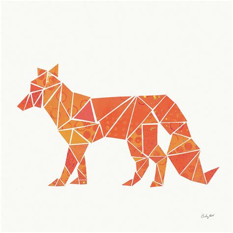 Geometric Animal Ii Painting By Courtney Prahl Pixels