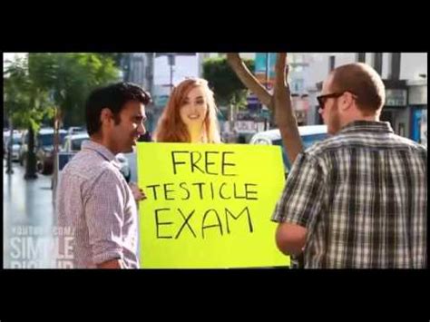 Giving Testicular Exams In Public For Charity YouTube