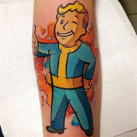 15 Cool Vault Boy Tattoos For All Fallout Fans Tattoodo