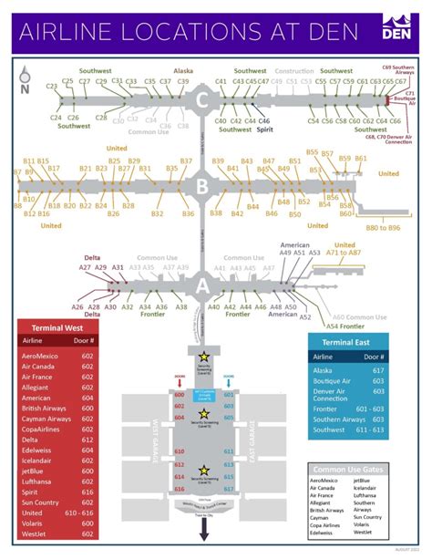 Denver Airport Public Transportation Map Transport Informations Lane