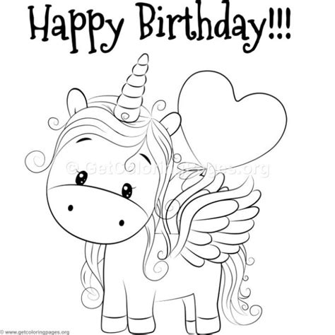 Kawaii cake coloring page drawing and unicorn colouring art for in birthday pages. Cute Unicorn Coloring Pages - GetColoringPages.org ...