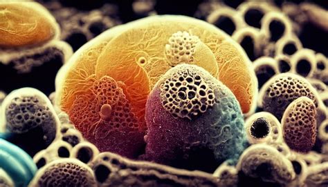 Microscopic Image Of Human Or Alien Cells Inside Human Body Creation Of