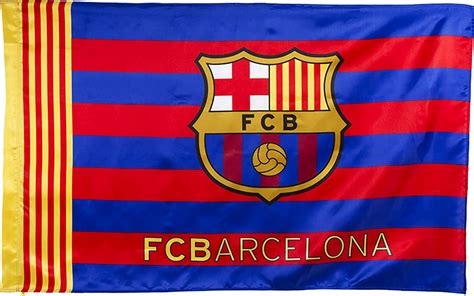 Drapeau Barça Collection officielle FC BARCELONE Taille x cm Amazon fr Sports et