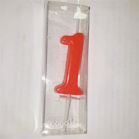 Red Number 1 Birthday Candle Helium Balloons Delivery Everyday