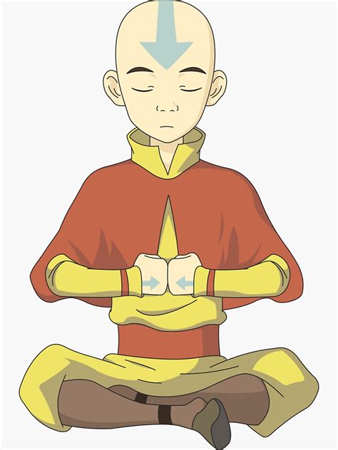 Avatar Aang Anime Avatar The Last Airbender Sticker By