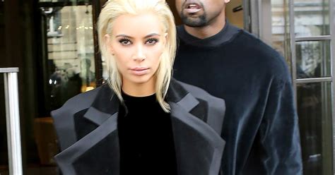 kim kardashian debuts platinum blonde hair photo kanye west hot sex picture