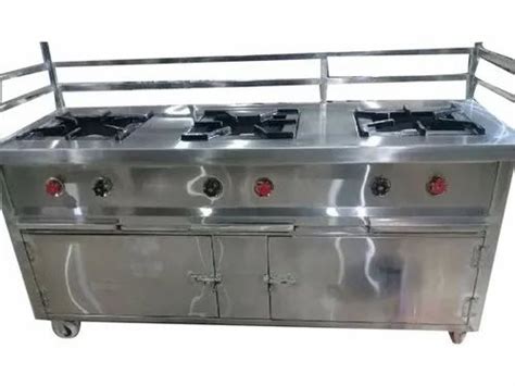 3 Lpg Three Burner Commercial Cooking Range For Hotel At Rs 24500 In Lucknow