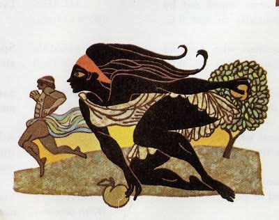 This character is the greek maiden who could run faster than anyone in the earth., this character was the judge for one of the races., this is the character that hippomenes asked for to help him in the race, this is the character than ran more swiftly than atalanta. Atalanta by Leo and Diane Dillon | Mitologia Grecka ...