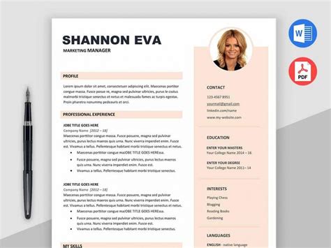 Enjoy our curated gallery of over 50 free resume templates for word. Free Marketer CV Resume Template in Microsoft Word (DOC ...