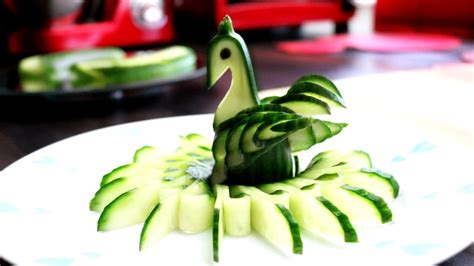 Josephines Recipes How To Make Cucumber Bird Vegetable Carving