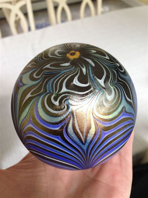 Rare Antique Signed L C Tiffany Favrile Iridescent Solid Art Glass Paperweight Ebay 2 000