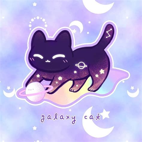 Pin By Musho Pea On Mushimoo Art Galaxy Cat Kawaii Kawaii Doodles