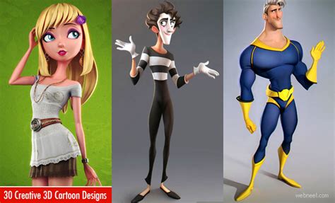 daily inspiration 30 creative 3d cartoon character designs for your inspiration webneel