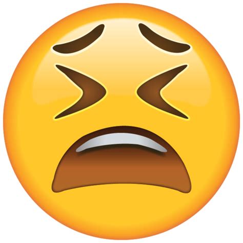 Download 458 emoji face cliparts for free. Download Weary Face Emoji | Emoji Island