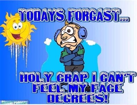 Its A Cold Day In Chicago Cold Humor Funny Weather Weather Quotes