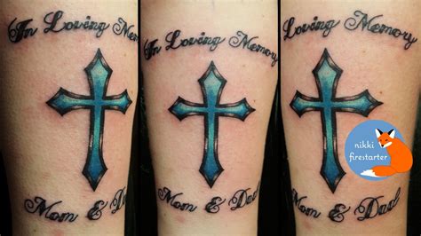 In Loving Memory Cross Tattoos Catdigitalartillustrations