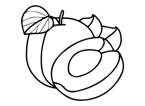 Free Peaches Coloring Page Free Printable Coloring Pages