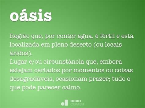 Oásis Dicio Dicionário Online De Português