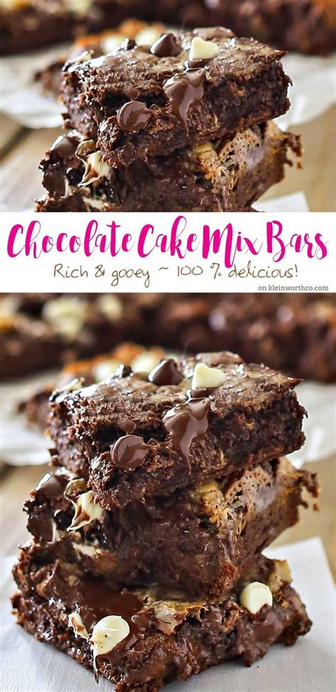 Chocolate Cake Mix Bars Are A Yummy Bar Recipe Thats Simple And Easy To