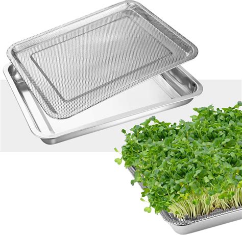 Stainless Steel Sprouting Tray Round 3 Tier Seed