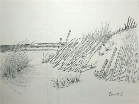 Sand Dune Pen And Ink Daily Drawing Watercolor Artists Coloring Pages