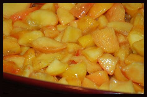 Add the maple syrup and corn syrup. Recipe: Pioneer Woman's Peach Crisp