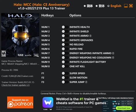 Halo The Master Chief Collection Halo Ce Anniversary Trainer