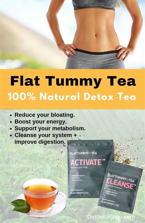 Flat Tummy Tea 100 Natural Detox Tea Helps Reduce Bloating And Boost Energy Tea Detox