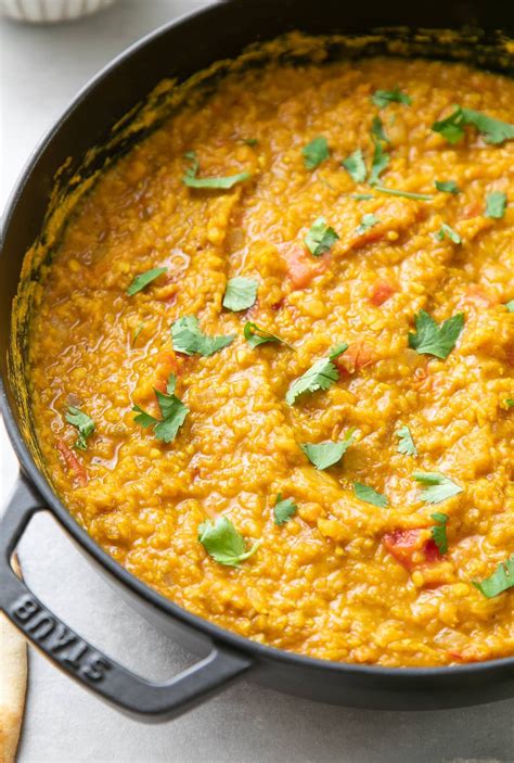 Spicy Red Lentil Dal Quick Easy Recipe The Simple Veganista Healthy Recipes Lentil